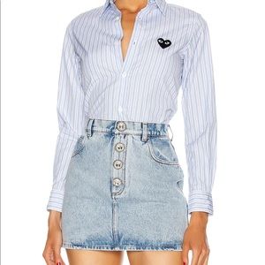 Comme Des Garçons Play Striped Shirt
